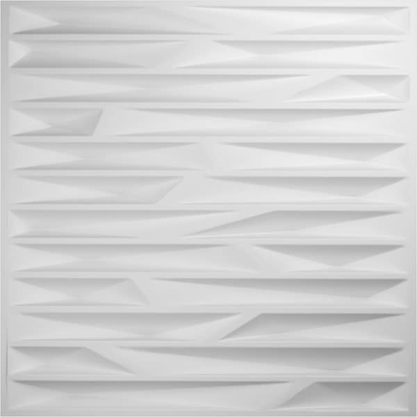 Ekena Millwork 19 5/8in. W x 19 5/8in. H Enterprise EnduraWall Decorative 3D Wall Panel, White, 10PK - WP20X20ENWH-CASE-10