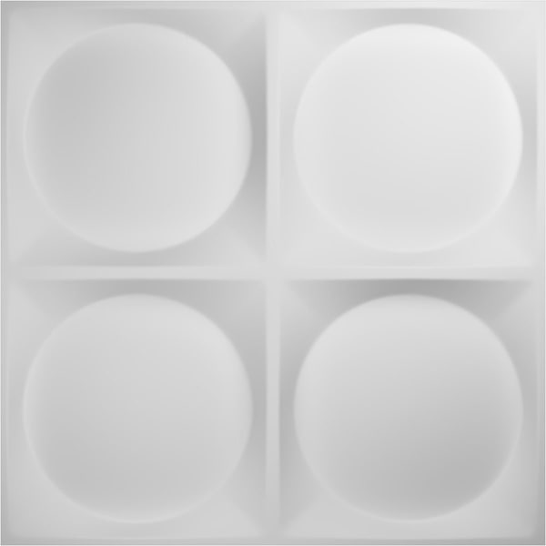 Ekena Millwork 19 5/8in. W x 19 5/8in. H Adonis EnduraWall Decor 3D Wall Panel Covers, Total 26.75 Sq. Ft., 10PK - WP20X20ADWH-CASE-10
