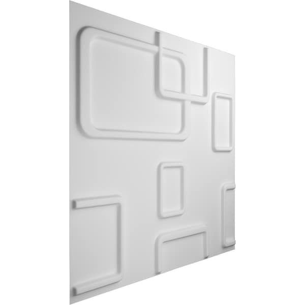 Ekena Millwork 19 5/8in. W x 19 5/8in. H Odessa EnduraWall Decor 3D Wall Panel Covers, Total 32.1 Sq. Ft., 12PK - WP20X20ODWH-CASE-12