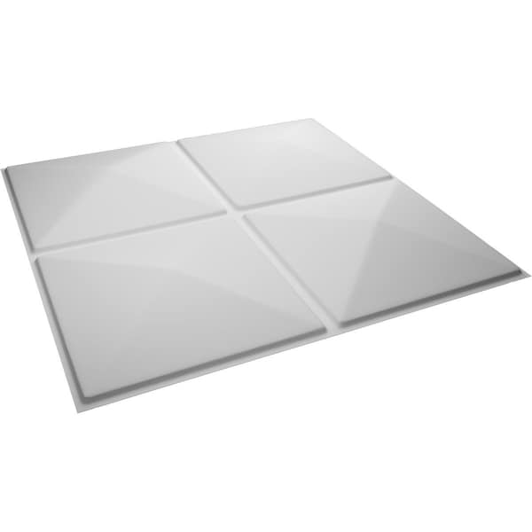 Ekena Millwork 19 5/8in. W x 19 5/8in. H Richmond EnduraWall Decor 3D Wall Panel Covers, Total 32.1 Sq. Ft., 12PK - WP20X20RIWH-CASE-12