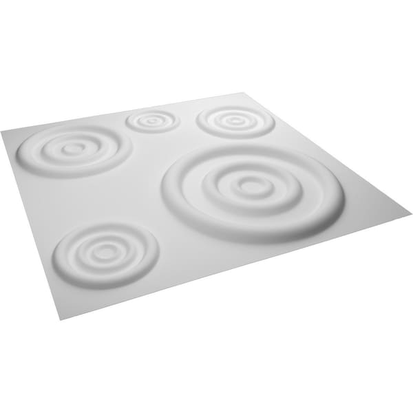 Ekena Millwork 19 5/8in. W x 19 5/8in. H Reece EnduraWall Decorative 3D Wall Panel Covers Total 53.49 Sq. Ft., 20PK - WP20X20REWH-CASE-20