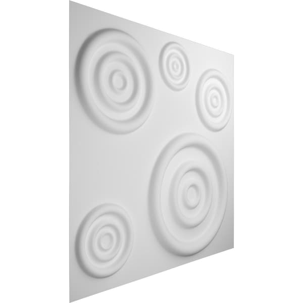 Ekena Millwork 19 5/8in. W x 19 5/8in. H Reece EnduraWall Decorative 3D Wall Panel Covers Total 53.49 Sq. Ft., 20PK - WP20X20REWH-CASE-20