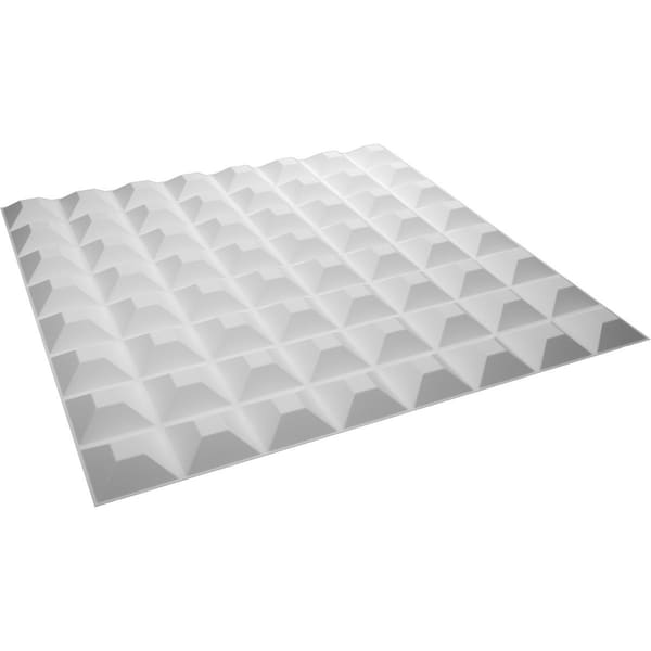 Ekena Millwork 19 5/8in. W x 19 5/8in. H Bradford EnduraWall Decor 3D Wall Panel Covers, Total 26.75 Sq. Ft., 10PK - WP20X20BRWH-CASE-10
