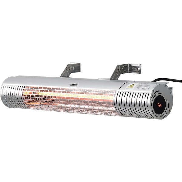 Global Industrial Infrared Patio Heater W/ Remote Control, Wall/Ceiling Mount, 1500W, 120V - 246720