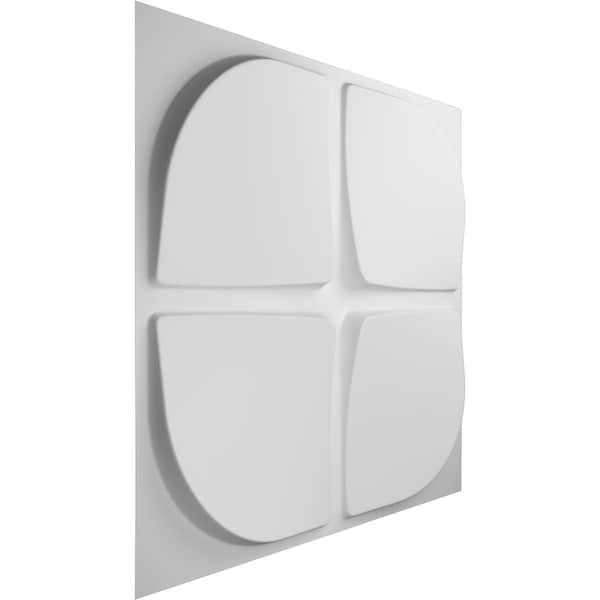 Ekena Millwork 19 5/8in. W x 19 5/8in. H Franklin EnduraWall Decor 3D Wall Panel Covers Total 53.49 Sq. Ft., 20PK - WP20X20FRWH-CASE-20
