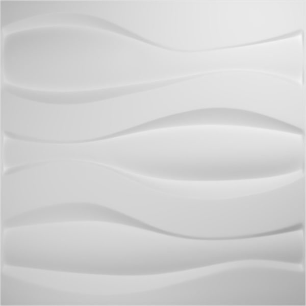 Ekena Millwork 19 5/8in. W x 19 5/8in. H Thompson EnduraWall Decor 3D Wall Panel Covers, Total 26.75 Sq. Ft., 10PK - WP20X20TMWH-CASE-10
