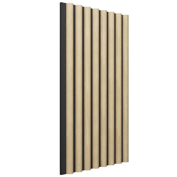 Ekena Millwork AcoustixPro Noise Cancelling Half Round Small Slat Wall Panel - SWA0625X0500HRAW