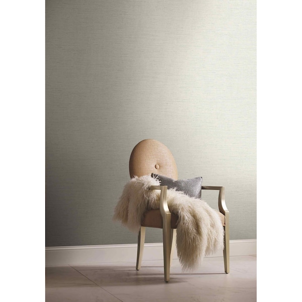 York Wallcoverings Essence White Metallic Wallpaper - GL0512N