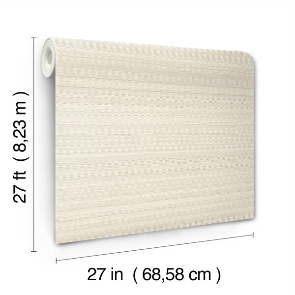 York Wallcoverings Tapestry Stitch Beige Wallpaper - OI0622