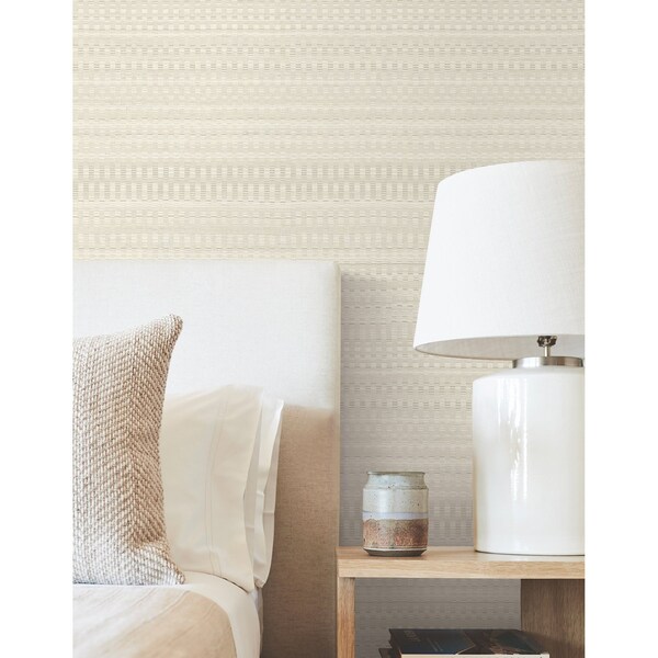 York Wallcoverings Tapestry Stitch Beige Wallpaper - OI0622
