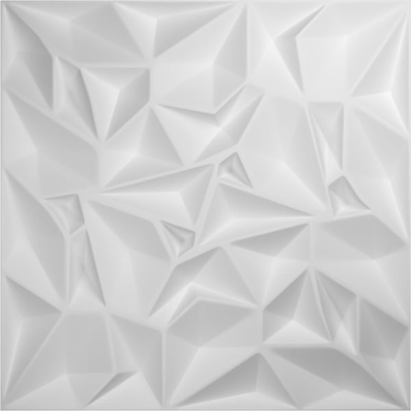 Ekena Millwork 19 5/8in. W x 19 5/8in. H Leto EnduraWall Decorative 3D Wall Panel Covers Total 53.49 Sq. Ft., 20PK - WP20X20LTWH-CASE-20