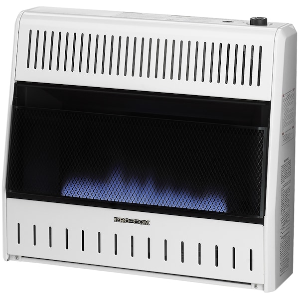 Procom Dual Fuel Ventless Blue Flame Gas Space Heater With Blower And - MNSD300TBA-BB