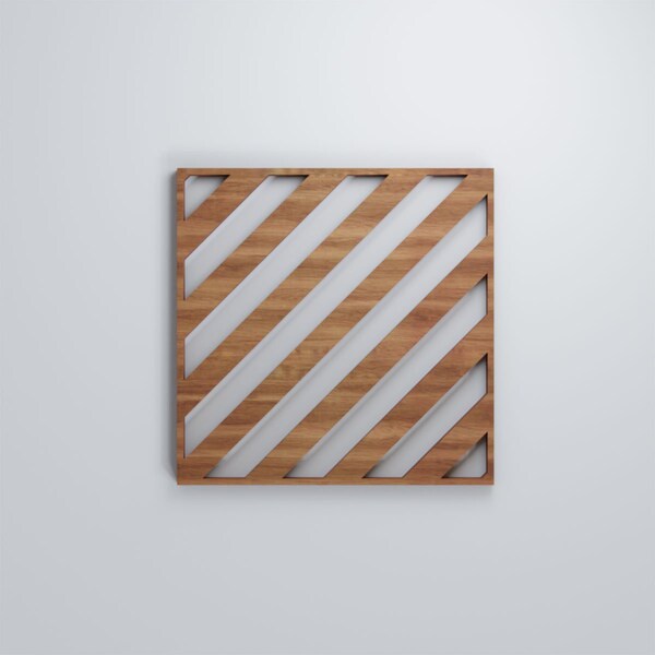 Ekena Millwork Extra Small Rothwell Decorative Fretwork Wood Wall Panels, Walnut, 7 3/8"W x 7 3/8"H x 3/8"T - WALW08X08X0375RTWWA