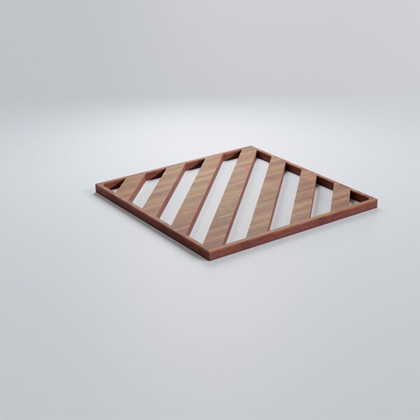 Ekena Millwork Extra Small Rothwell Decorative Fretwork Wood Wall Panels, Walnut, 7 3/8"W x 7 3/8"H x 3/8"T - WALW08X08X0375RTWWA