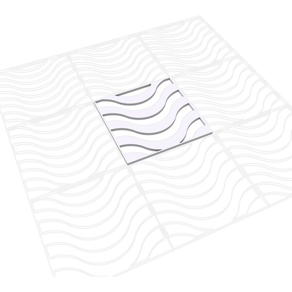 Ekena Millwork Small Parker Decorative Fretwork Wall Panels in Architectural Grade PVC, 11 3/8"W x 11 3/8"H x 3/8"T - WALP12X12PKR