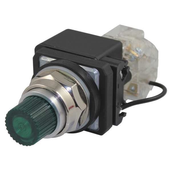 Luz piloto Dayton, LED, 120VCA, 30mm, cromo, GR - 30G418