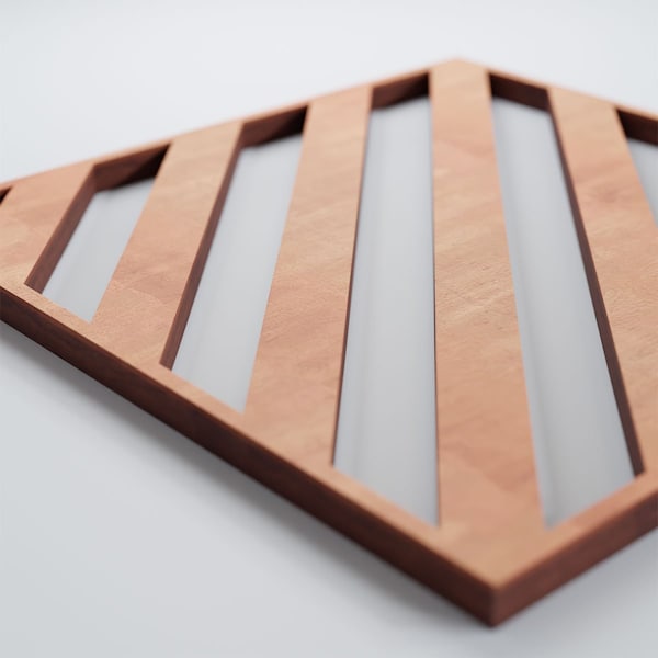 Ekena Millwork Extra Small Rothwell Decorative Fretwork Wood Wall Panels, Cherry, 7 3/8"W x 7 3/8"H x 3/8"T - WALW08X08X0375RTWCH