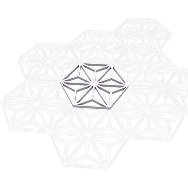 Ekena Millwork Extra Small Hampton Decorative Fretwork Wall Panels in Architectural PVC, 7 3/8"W x 8 1/2"H x 3/8"T - WALP08X08HMP