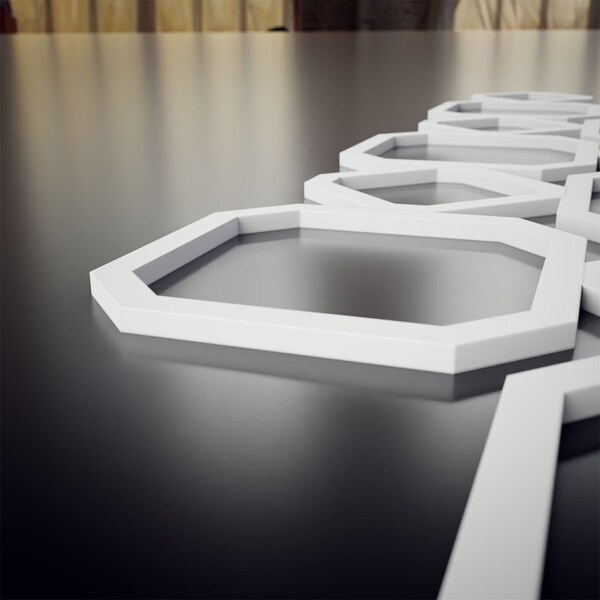 Ekena Millwork Extra Small Lockhart Decorative Fretwork Wall Pnls in Architectural PVC, 12 5/8"W x 7 3/8"H x 3/8"T - WALP08X08LKH