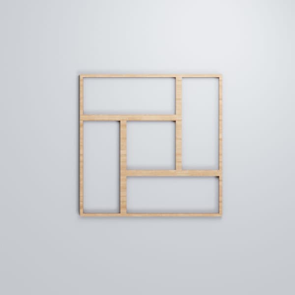 Ekena Millwork Medium Sheffield Decorative Fretwork Wood Wall Panels, Alder, 15 3/8"W x 15 3/8"H x 3/8"T - WALW16X16X0375SHFAL
