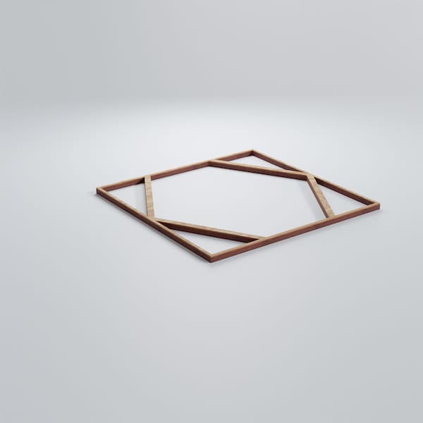 Ekena Millwork Small Fraser Decorative Fretwork Wood Wall Panels, Red Oak, 11 3/8"W x 11 3/8"H x 3/8"T - WALW12X12X0375FSRRO