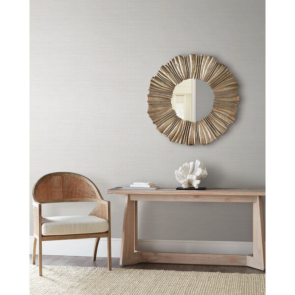 York Wallcoverings Tasar Silk White Wallpaper - ND3067N