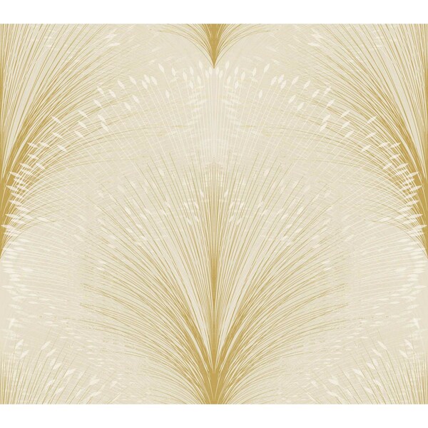 York Wallcoverings Papyrus Plume Beige Wallpaper - OI0681