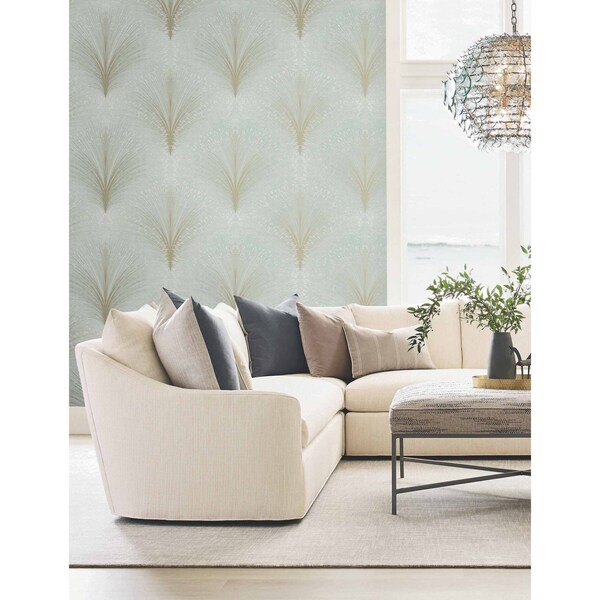 York Wallcoverings Papyrus Plume Beige Wallpaper - OI0681
