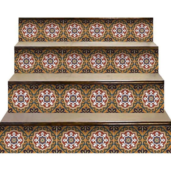 Homeroots 4 x 4 in. Old World Ole Brown Peel & Stick Tiles - 400000