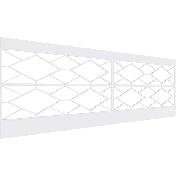Ekena Millwork 32"H x 94 1/2"W Hudson PVC Wainscot Paneling Kit - WPK32X94HSN