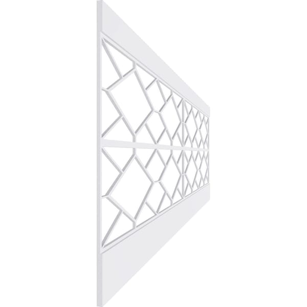 Ekena Millwork 32"H x 94 1/2"W Hudson PVC Wainscot Paneling Kit - WPK32X94HSN