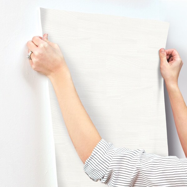 York Wallcoverings Higher Ground Geo Alabaster Wallpaper - FM1033