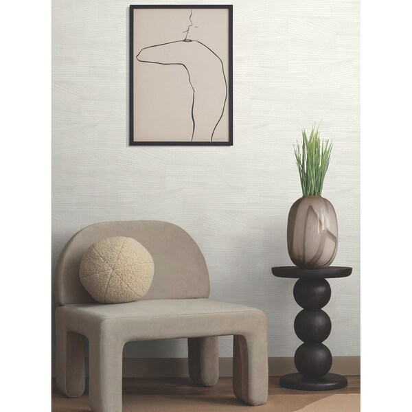 York Wallcoverings Higher Ground Geo Alabaster Wallpaper - FM1033