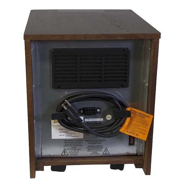 Comfort Glow Comfort Glow QEH1410/DH2000C Electric Heater, 5120 Btu, 1500 W, 120 V, Chestnut - DH2000C/QEH1410
