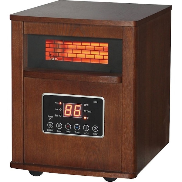 Comfort Glow Comfort Glow QEH1410/DH2000C Electric Heater, 5120 Btu, 1500 W, 120 V, Chestnut - DH2000C/QEH1410