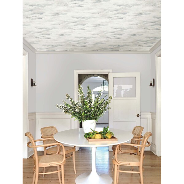 York Wallcoverings Plein Air Beige and Grey Wallpaper - MN1811