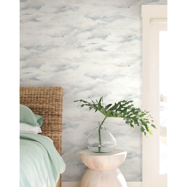 York Wallcoverings Plein Air Beige and Grey Wallpaper - MN1811