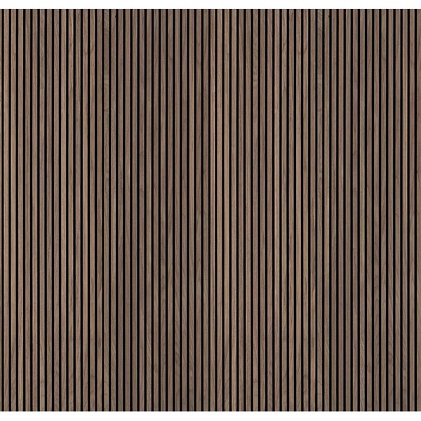 Msi 9.5 x 120 3D Tawny Fluted Wood Slat Acoustic Sound Absorbing Wall Paneling, 176PK - ZOR-MD-0643P