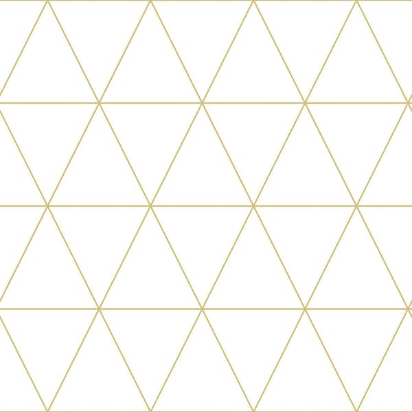 Manhattan Comfort Independence Leda Metallic Geometric 33 ft L X 209 in W Wallpaper - BR4060-347682
