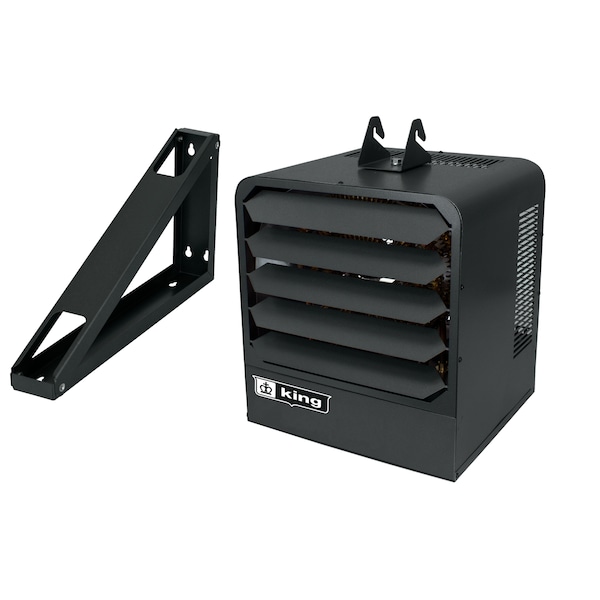King Electric Electric Unit Heater W/ Thermostat & Mount Bracket, 1 Phase, 208V, 3kW - KB2003-1-T-B1