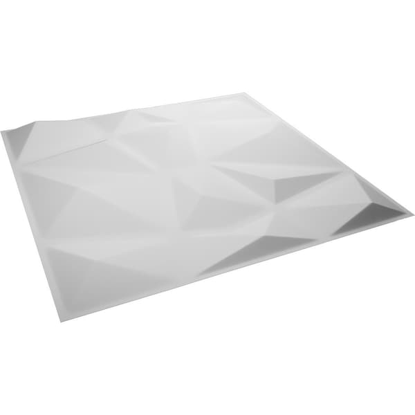 Ekena Millwork Niobe EnduraWall Decorative 3D Wall Panel, White, 19 5/8"W x 19 5/8"H - WP20X20NIWH
