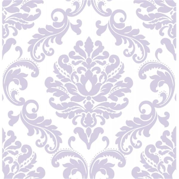 Doba-Bnt Ariel Peel and Stick Wallpaper, Purple - SA2532158