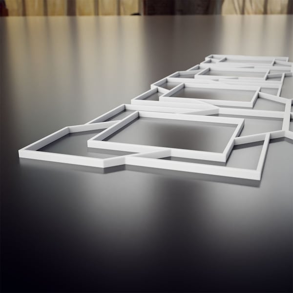 Ekena Millwork Small Monument Decorative Fretwork Wall Panels in Architectural PVC, 11 3/8"W x 11 3/8"H x 3/8"T - WALP12X12MMT