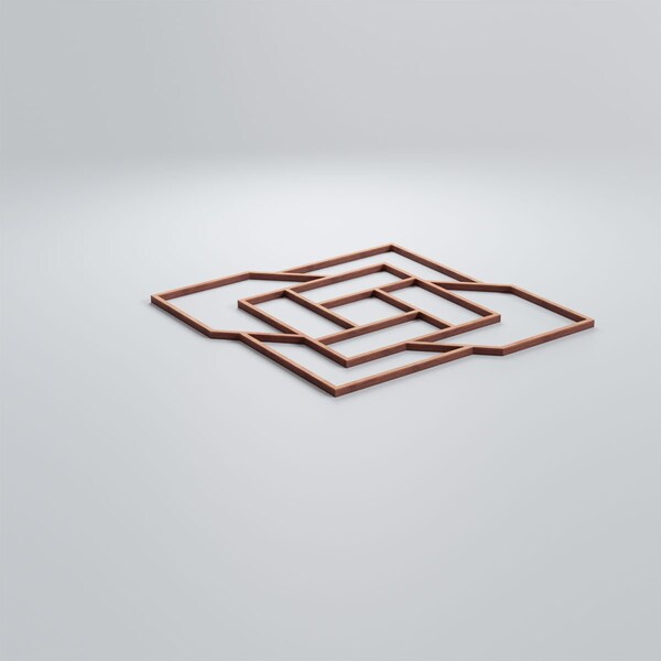 Ekena Millwork Medium Loveland Decorative Fretwork Wood Wall Panels, Cherry, 15 3/8"W x 15 3/8"H x 3/8"T - WALW16X16X0375LLDCH