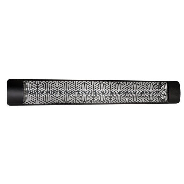 Eurofase SS 61in Dual Element 6000W 480V Heater, Black, Mason Decor Plate - EF60480B3