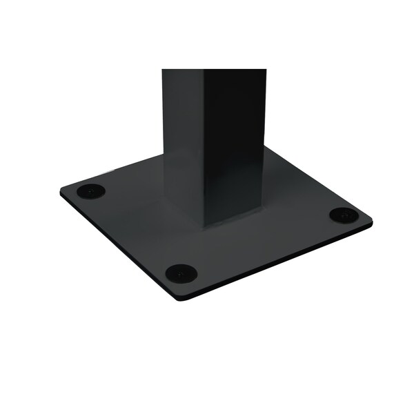 Eurofase 61in 8Ft Black Pole Mount With Single Crossbar - EF6108PMB