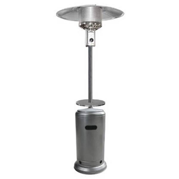 Gardencontrol 87 in. Tall Hammered Silver Patio Heater With Table - GA40314