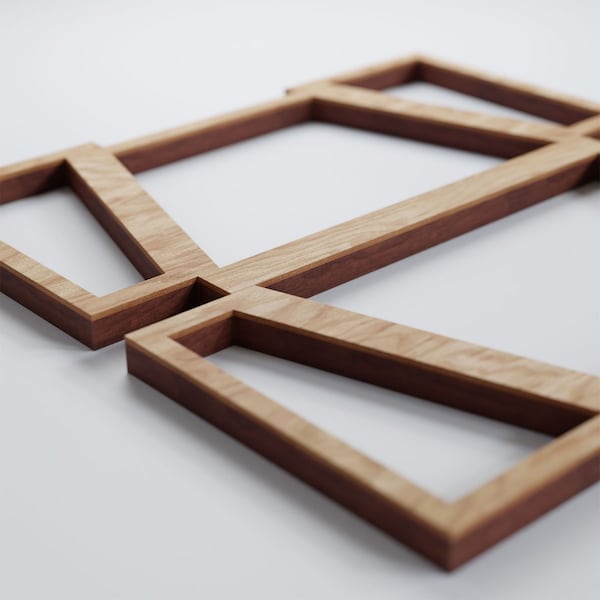 Ekena Millwork Extra Small Greeley Decorative Fretwork Wood Wall Panels, Red Oak, 7 3/8"W x 7 3/8"H x 3/8"T - WALW08X08X0375GLYRO