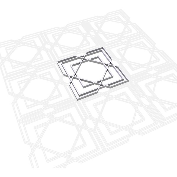 Ekena Millwork Extra Small Lakewood Decorative Fretwork Wall Panels in Architectural PVC, 7 3/8"W x 7 3/8"H x 3/8"T - WALP08X08LWD