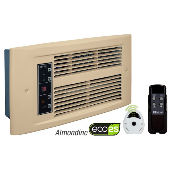 King Electric Px Eco2S Wall Heater 120V, 1500W, Almondine, Color Packaging - PX1215-ECO-AD-R